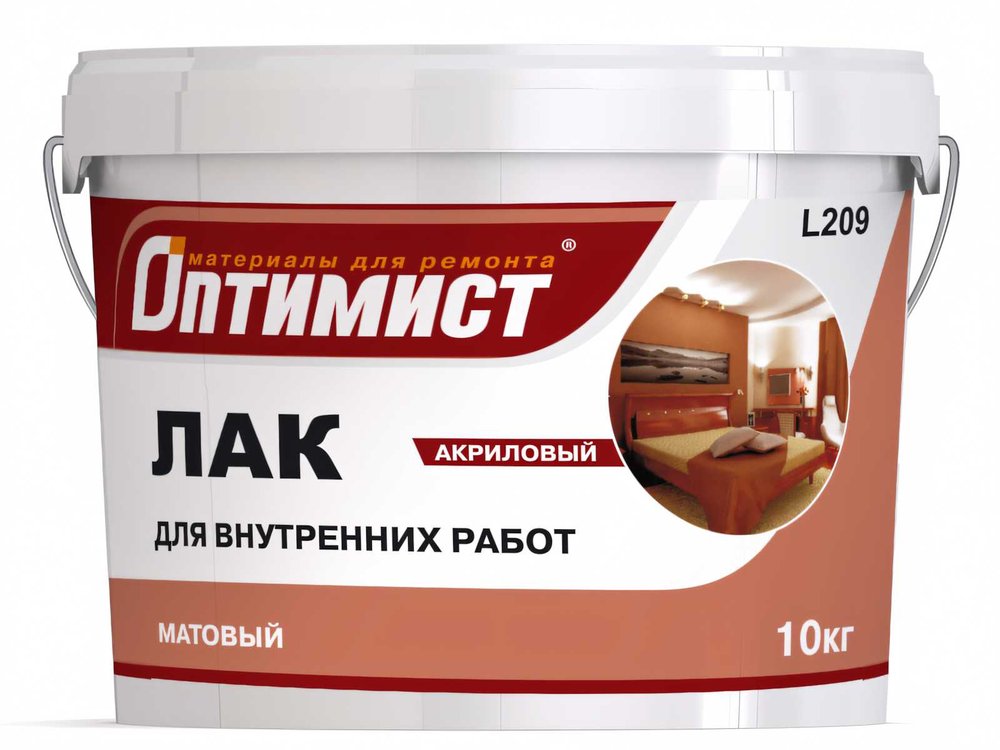 Акриловый лак Оптимист (матовый, 10 кг) OPL003