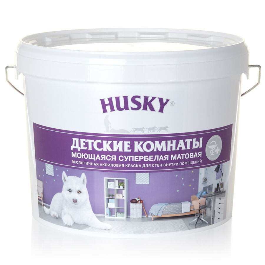 Краска для детских комнат HUSKY 9 л 32501