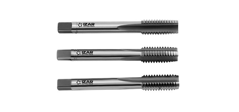 Метчик IZAR м/р М2x0,4 6H комплект из 3 шт. HSS DIN352 тип 3030 62531