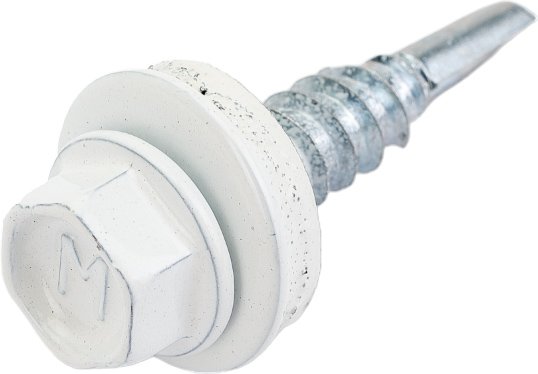 Кровельный саморез Daxmer 5,5x25 RAL 9003, сверло №3, 250 шт. 00000304314