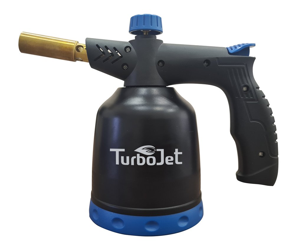 Паяльная лампа с пьезоподжигом (пластиковый корпус) Turbojet TJ420PL-B
