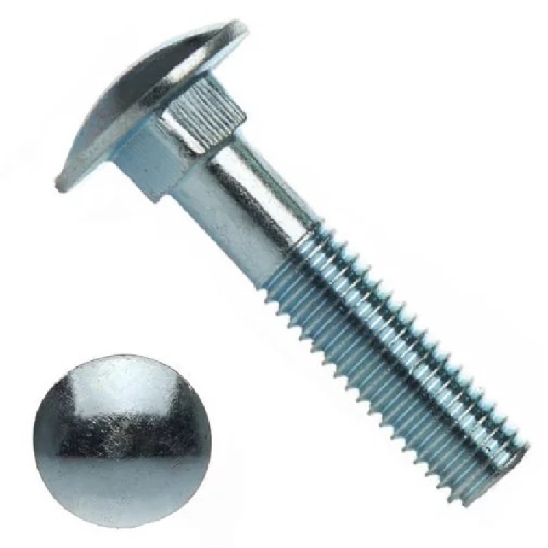 Мебельный болт Insparion DIN 603, цинк, М8x40 мм, (10 шт) С1-00002079