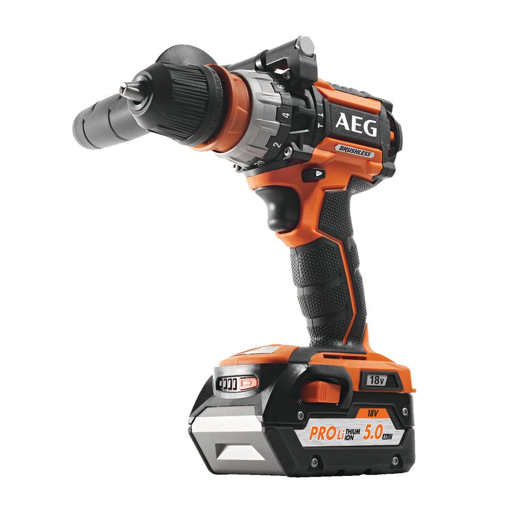 Бесщеточная аккумуляторная дрель-шуруповерт AEG BSB18CBLLI502C 4935459396