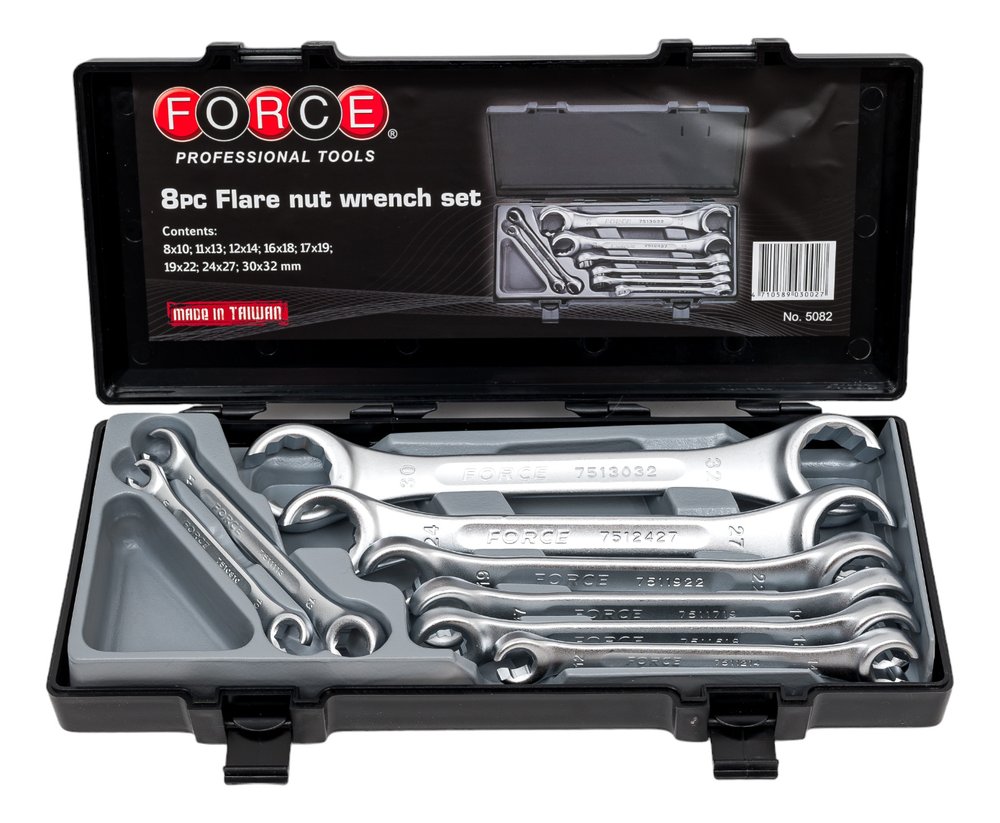 Набор гаечных разрезных ключей FORCE 8пр. 8*10-30*32мм 5082