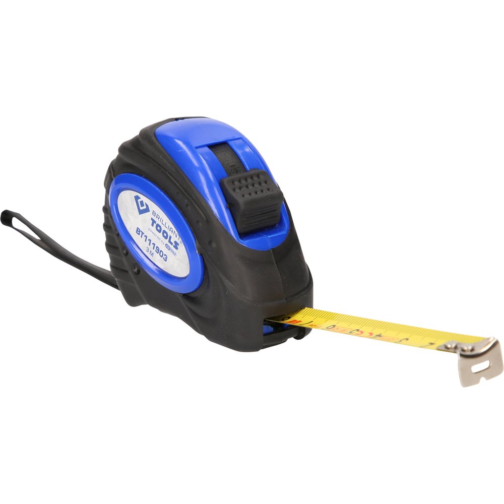 Измерительная рулетка Brilliant Tools бытовая, 3 м, 18 мм BT111903