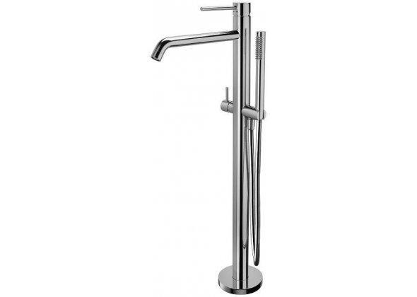 Напольный смеситель для ванны Paffoni LIGHT с душем, хром LIG032CR 00227599