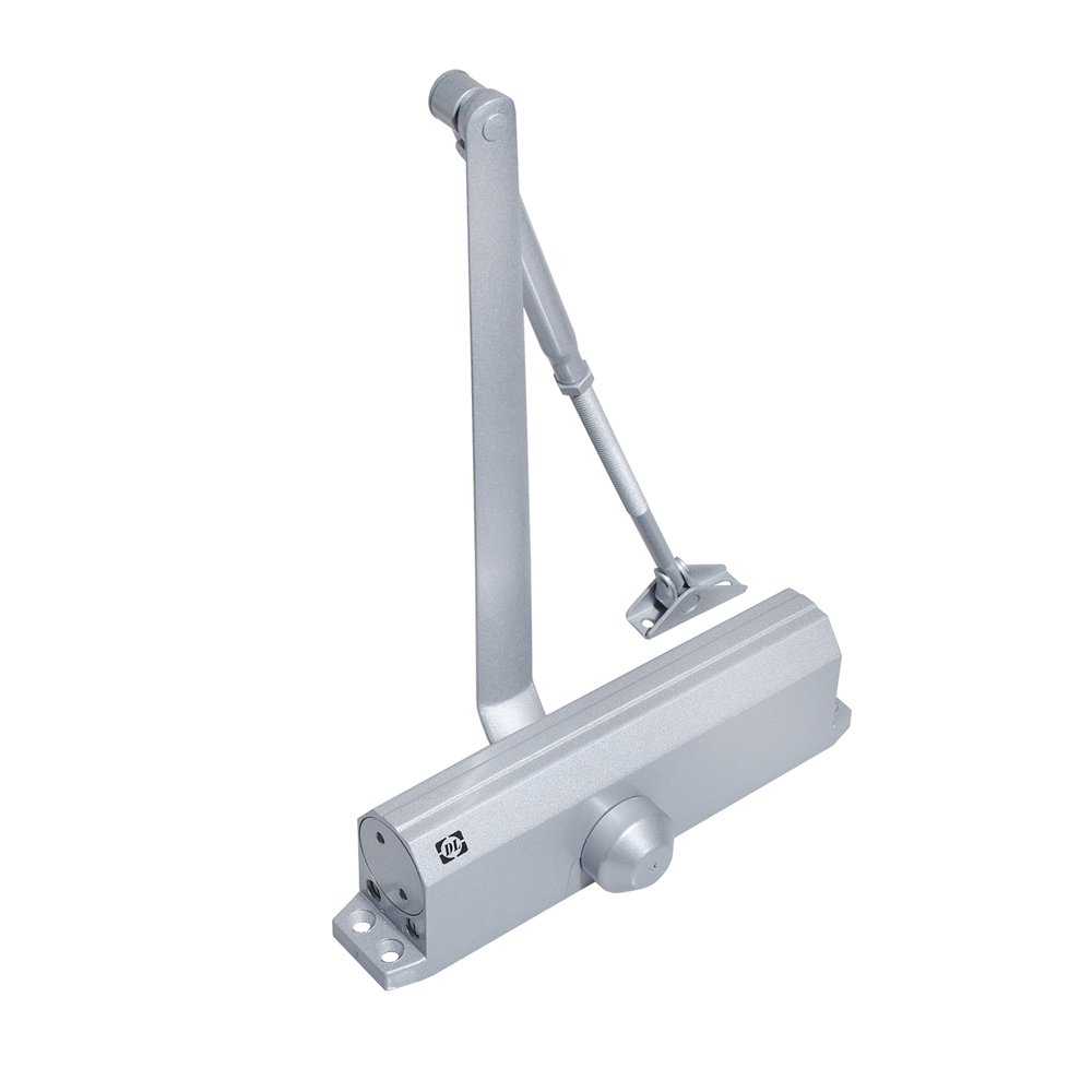 Доводчик DOORLOCK DL180A BC size 1-6/7 серебристый, с регулир. функциями тормоза открывания и усилия закрывания 75538