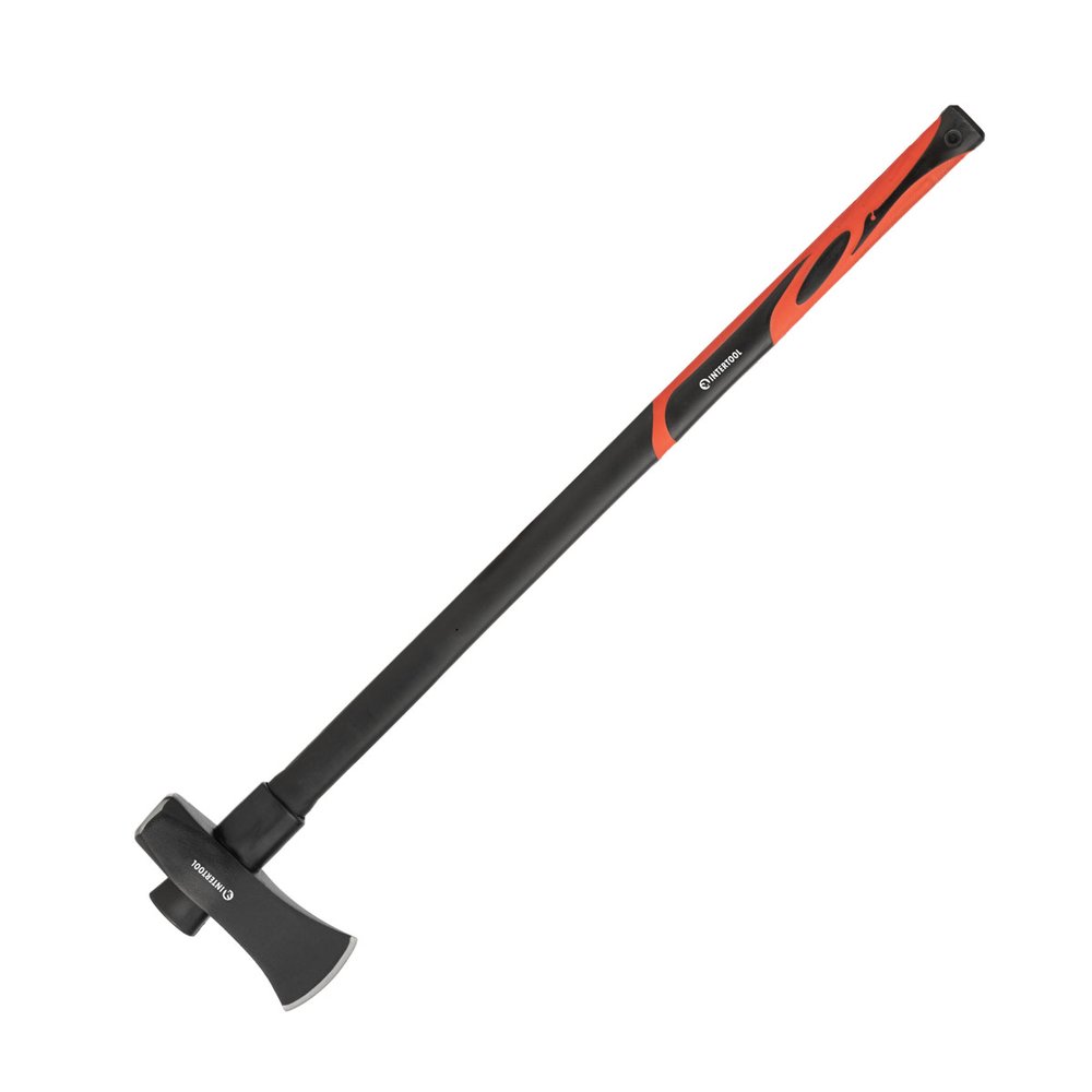Колун кованый INTERTOOL 2500 г, ручка из фибергласса HT-0273