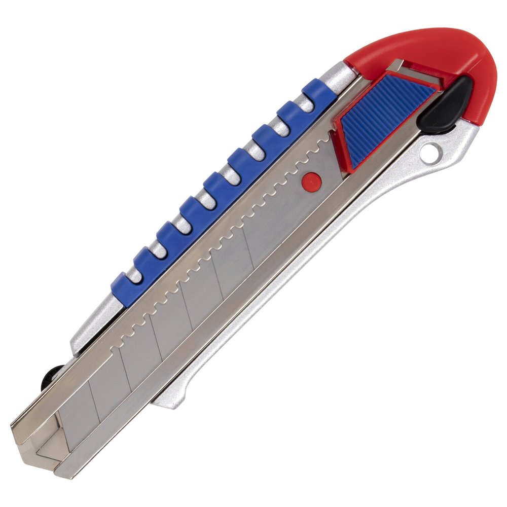 Универсальный мощный нож BRAUBERG Professional ширина 25 мм, металлический корпус 237448