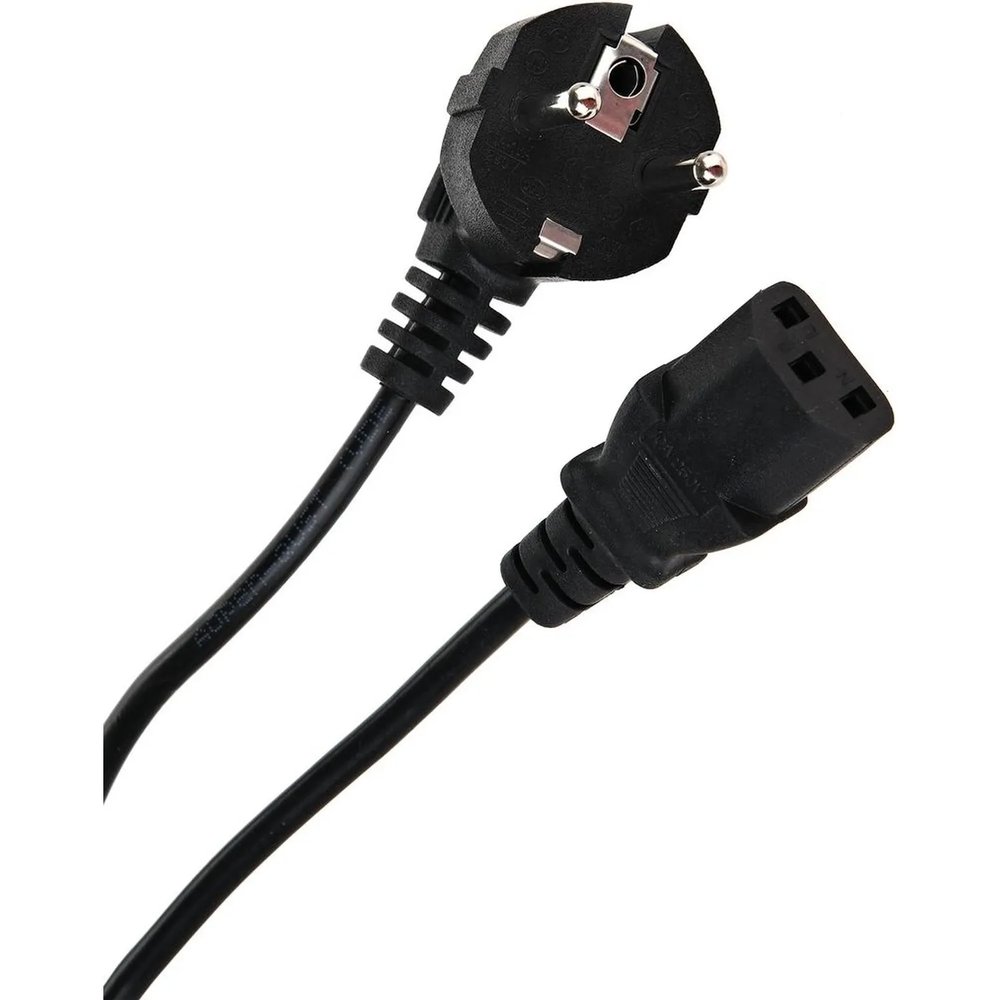 Кабель комп ->, розет 220V ( угл Евровилка) 3Gx0,5mm2 1.8м iOpen ACE021-1.8M