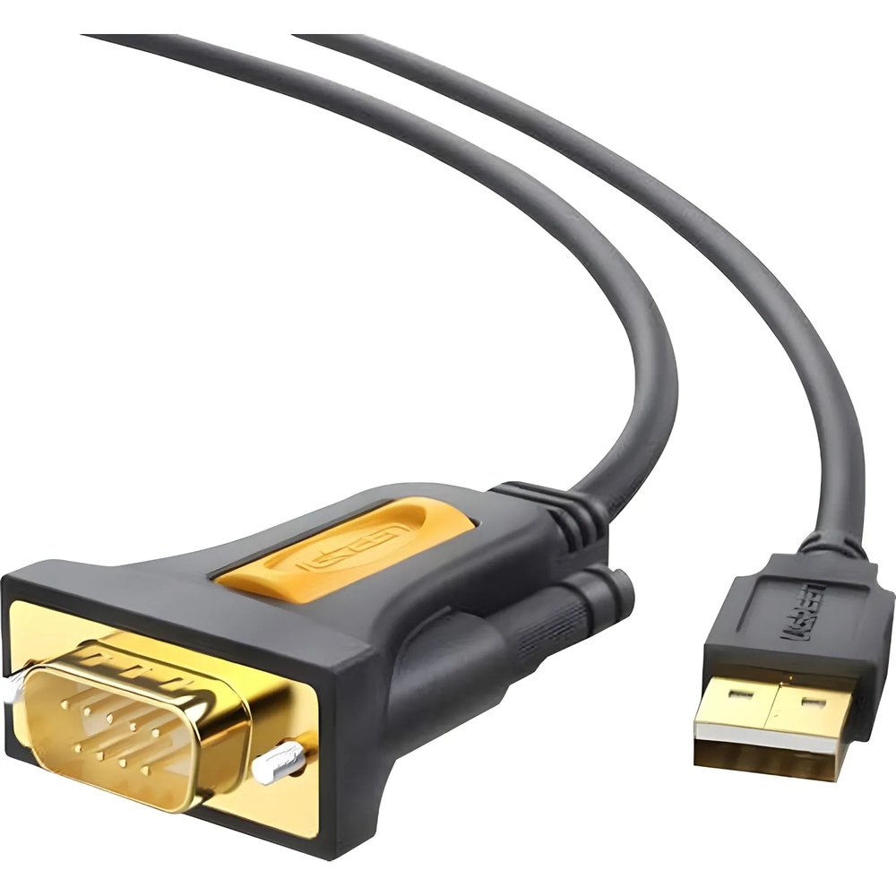 Кабель UGREEN адаптер CR104 USB 2.0 A-DB9 RS-232. 3м, черный (20223)