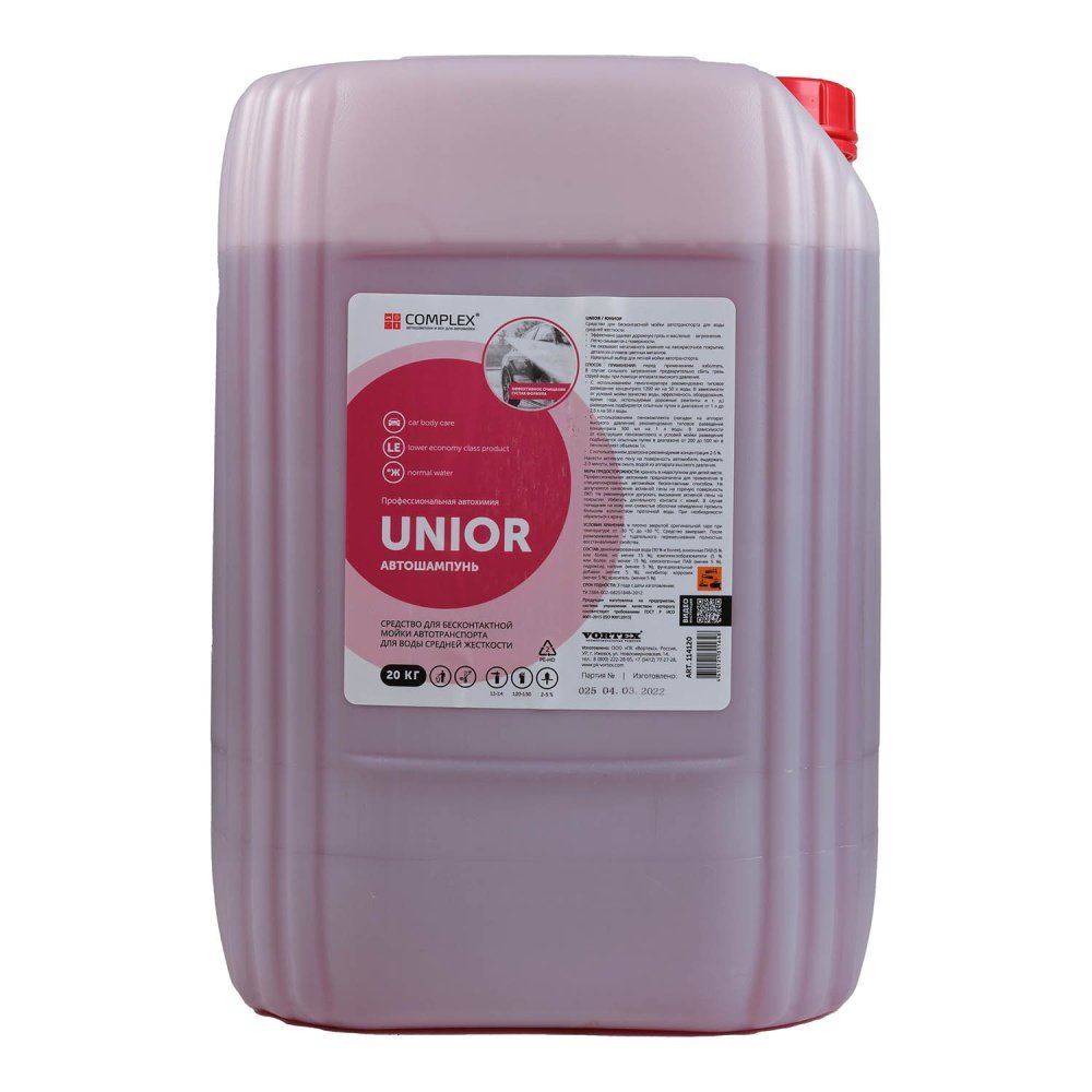 Концентрированный бесконтактный автошампунь Unior (Юниор) 20кг Complex 114120