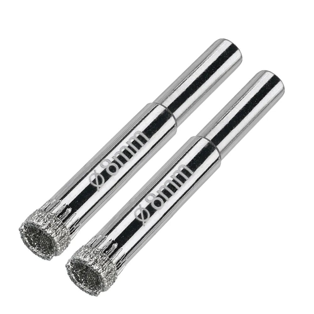 Коронка алмазная по керамограниту и керамике 8 мм, 2 шт. Diamond Industrial DIDCSC008