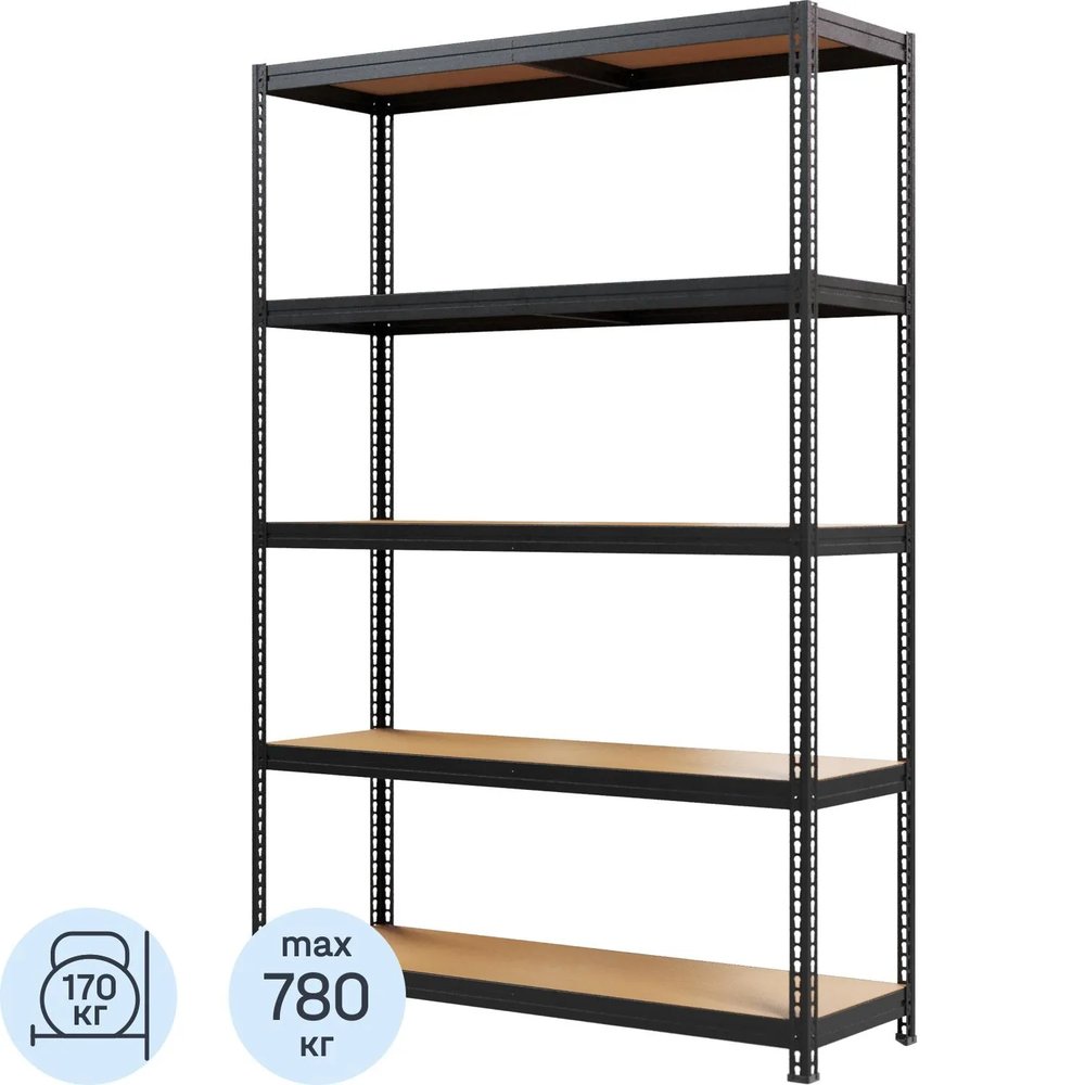Стеллаж металлический MZ-PROFIL окрашенный 1800х1200х400