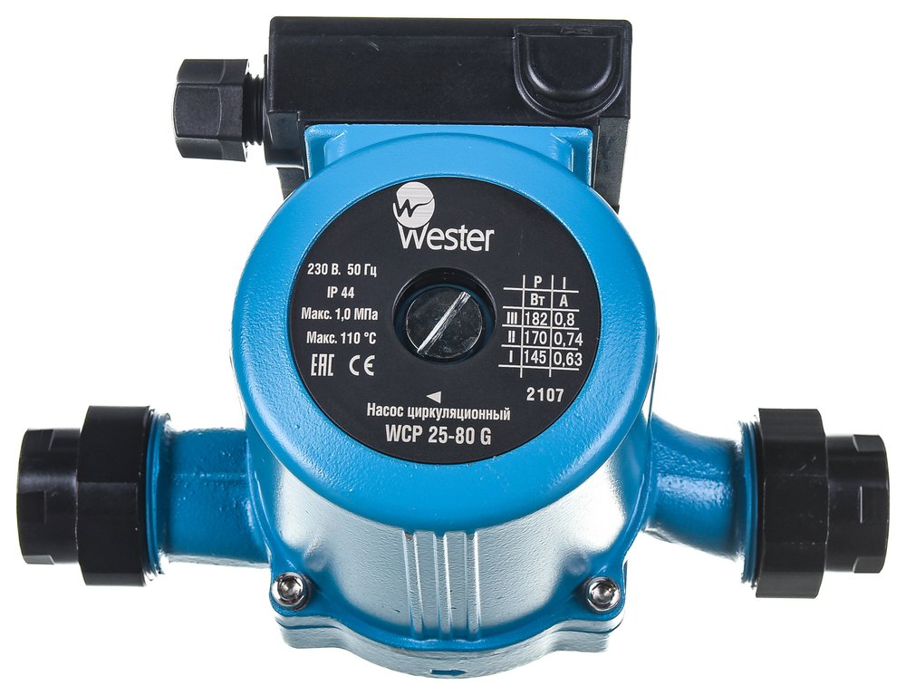 Циркуляционный насос Wester WCP 25-80G с гайками 0-18-0050