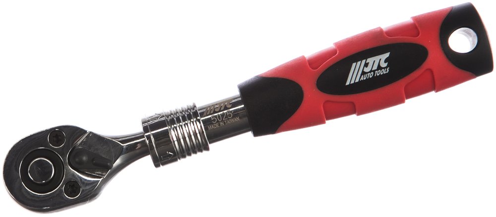Ключ-трещотка телескопический JTC 1/4', 72 зуба, 150-200 мм, 5025 716073