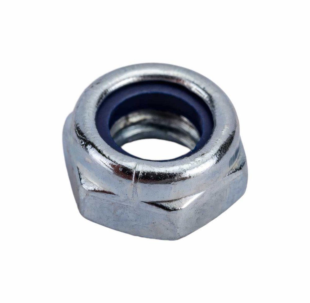 Гайка со стопорным кольцом МЕТАЛЛСЕРВИС M6, DIN 985, цинк, 100 шт. 1239409