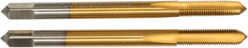 Метчик M8x0,75 HSS M2 TiN прямой компл. ПрофОснастка №152 арт. 50311022