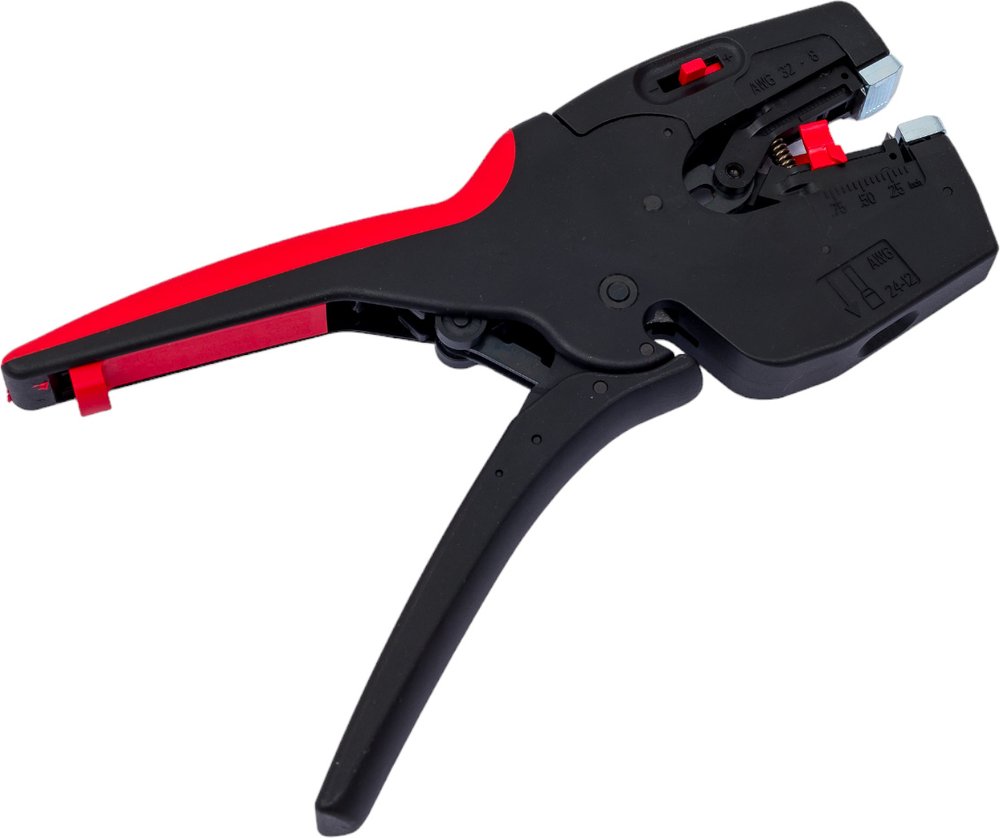Автоматический стриппер Knipex NexStrip 3-в-1, O 0.03-10 мм AWG 32-8, рез до 10 мм, обжим: квадрат, 0.25-4 мм, 2x2.5 мм, 190 мм KN-1272190