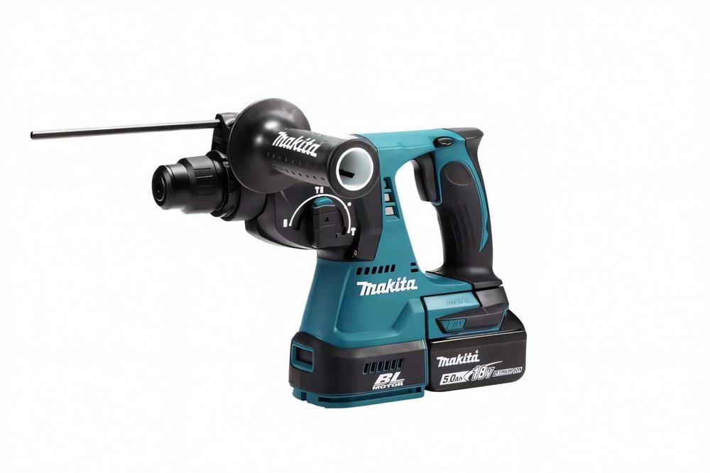 Аккумуляторный бесщеточный перфоратор Makita SDS+,18В, 1x5Ач, Li-ion DHR242RT
