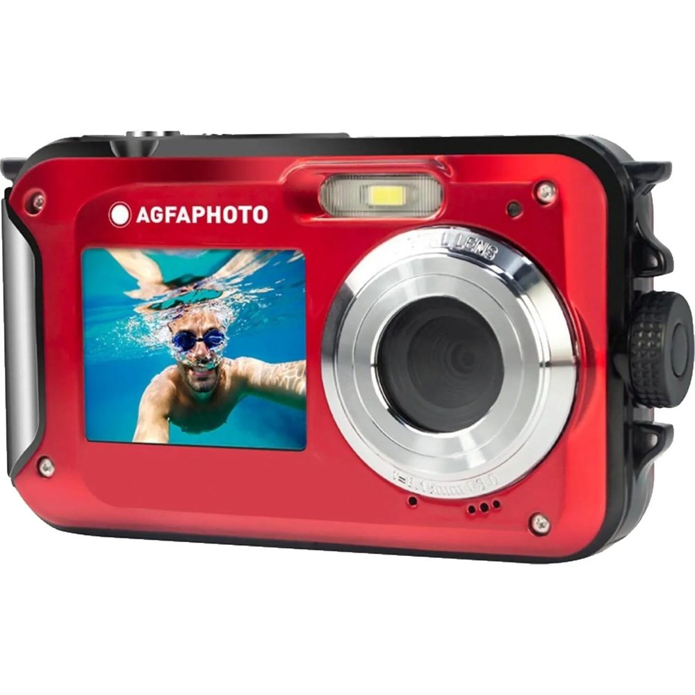 Фотоаппарат AgfaPhoto Realishot WP8000RD-2 Red, водонепр., 2 дисплея