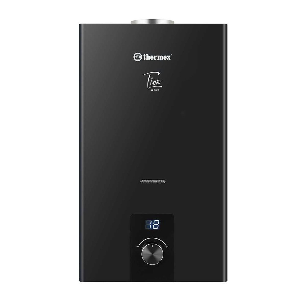Водонагреватель газовый проточный бытовой THERMEX T 20 D (Black) ЭдЭБ05002