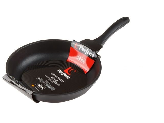 Алюминиевая сковорода PERFECTO LINEA Black Induction 28 см 55-281013