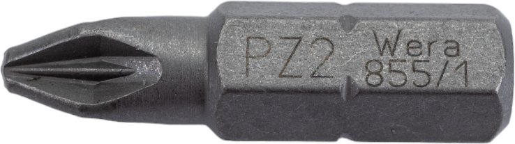 Крестовая бита Pozidriv 855/1 Z PZ 2, 25 мм, 1/4', C6.3 WERA WE-072082