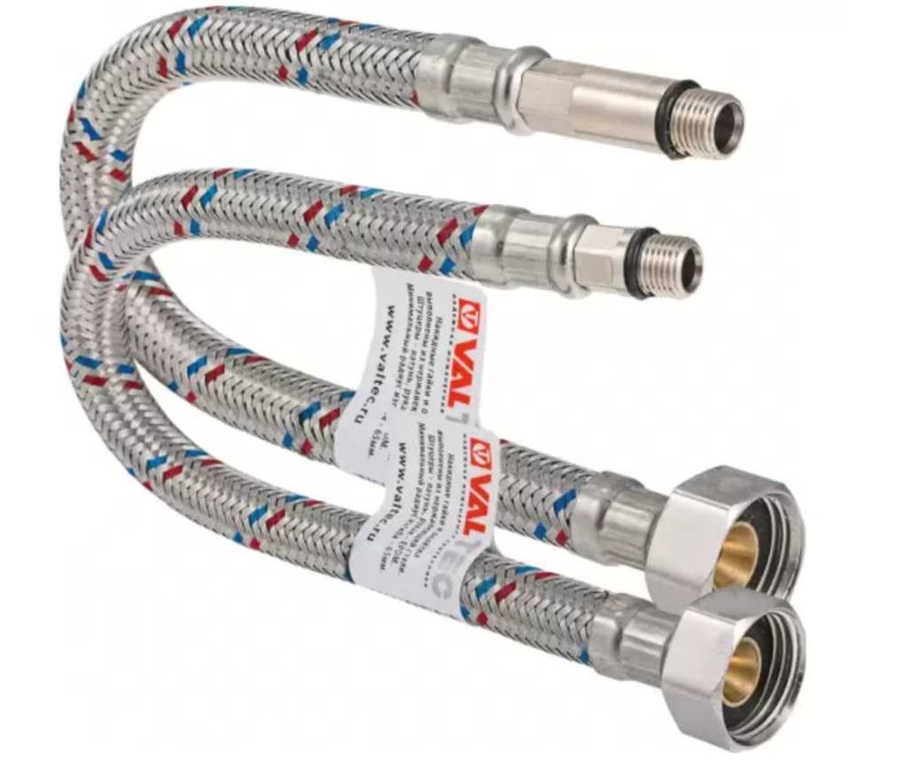 Комплект г/п для смесителя VALTEC М10х18+М10х35 - G1/2 50см VTf.005.IS.0410050