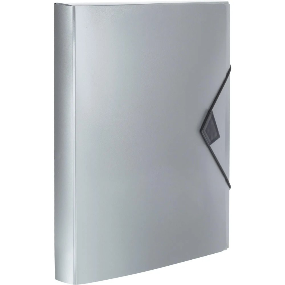 Папка на резинках Attache Metallics А4 800мкм, 40мм, серый