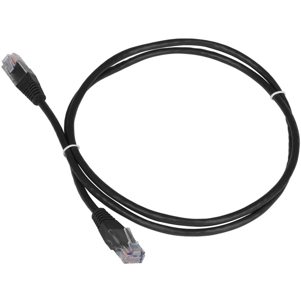 Патч-корд TWT TWT-45-45-5.0-BK UTP кат.5e, 5.0 м, черный