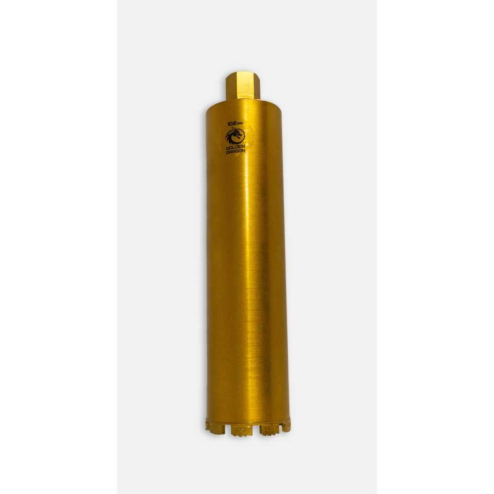 Коронка алмазная по бетону 102/400 мм, 9 сегментов, 1 1/4 GOLDEN DRAGON 102/400.11/4.GD