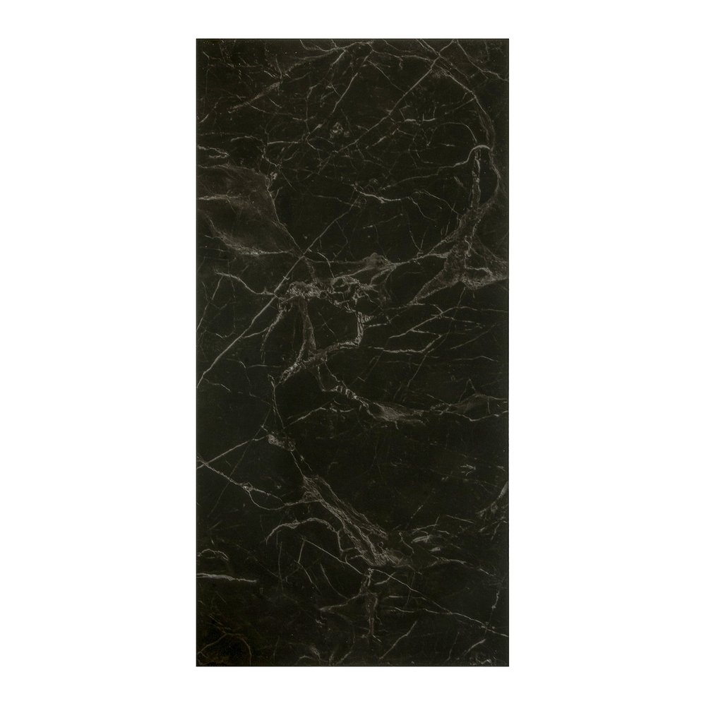 Самоклеящаяся ПВХ плитка LAKO (глянец, черный мрамор, толщина 2 мм, 3,06 м²) LKD-PH81036-1