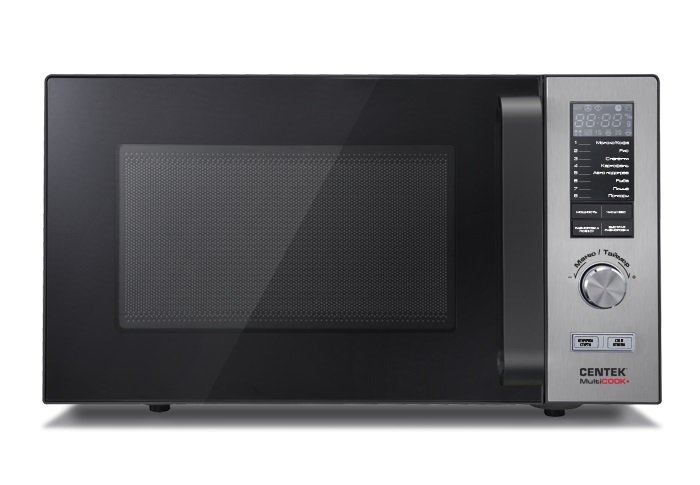 Микроволновая СВЧ печь Centek CT-1588 сталь 900W, 25 л, 8 программ Multicook + быстрая разморозка