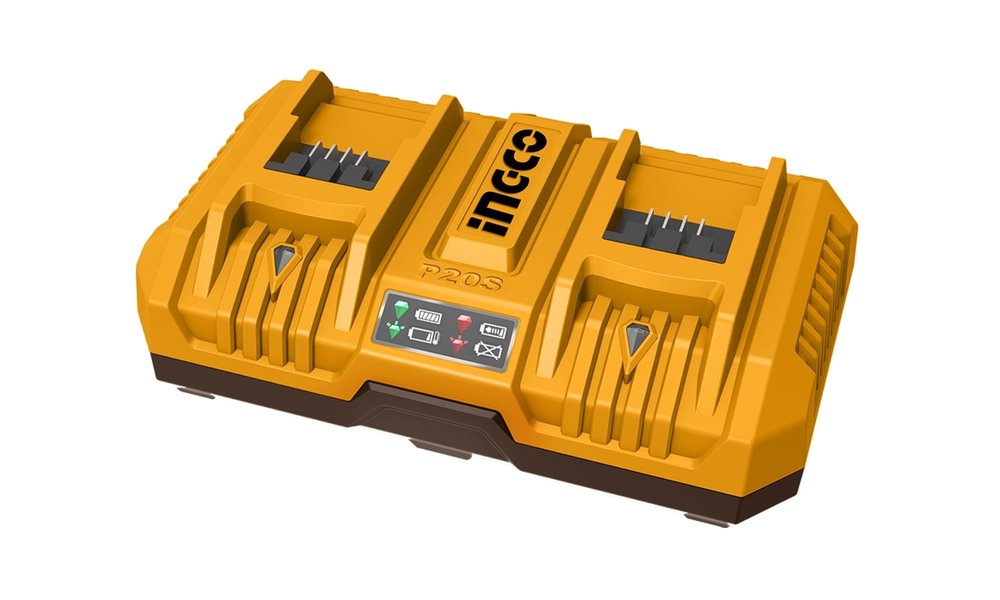 Двойное зарядное устройство INGCO 2x20 B, 4A+4А, INDUSTRIAL FCLI2082