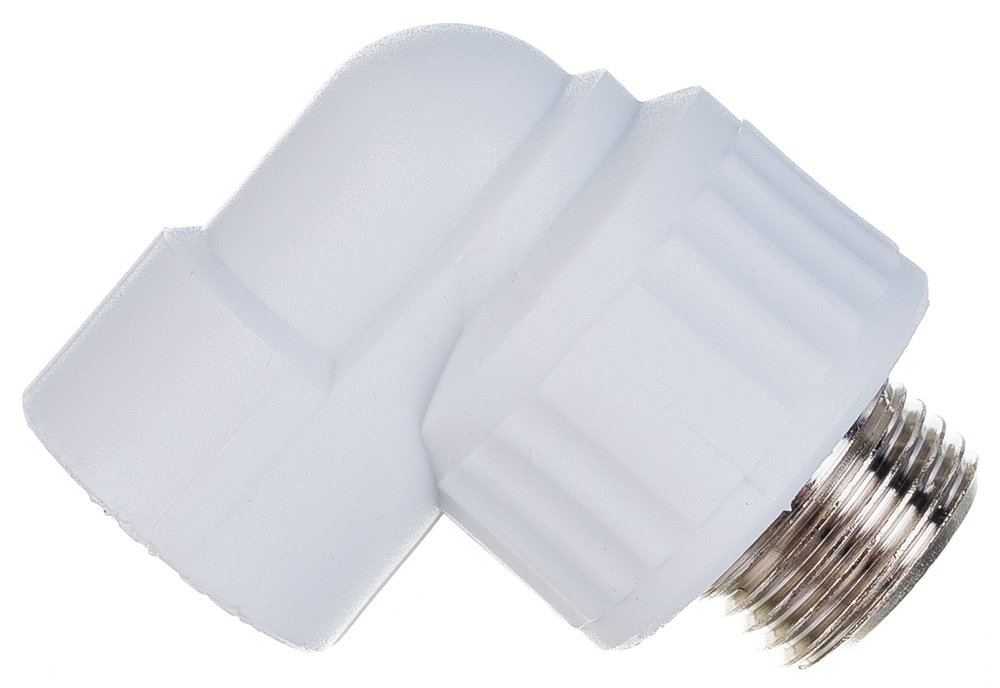 Комбинированный угольник VALFEX PP-R белый, 20х1/2 дюйма НР 10126020 127-0592