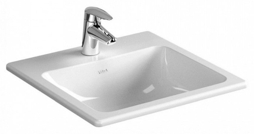 Раковина Vitra S20 накладная, прямоугольная, 55 см. 5465B003-0001