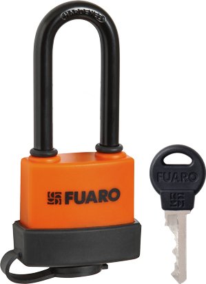 Навесной замок Fuaro PL-3640 LS 40 мм 3 англ.кл. удлиненная дужка БЛИСТЕР 26405