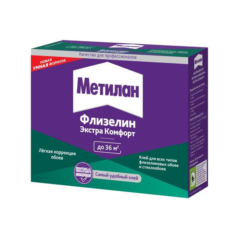 Обойный клей Метилан Флизелин Экстра Комфорт для флизелиновых обоев, 200 гр 3000295
