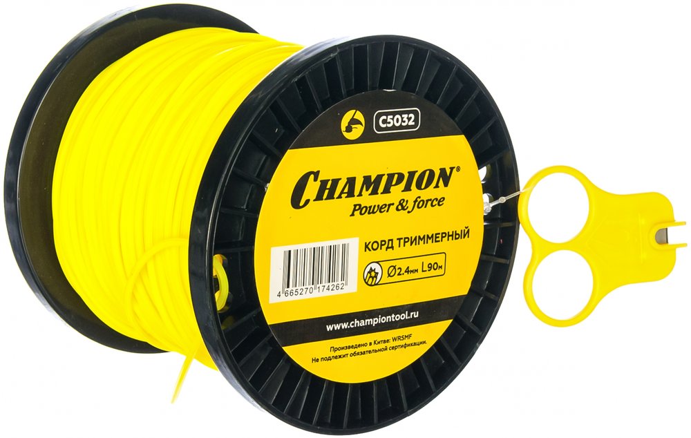 Корд триммерный Star (2.4 мм, 90 м, звезда) CHAMPION C5032