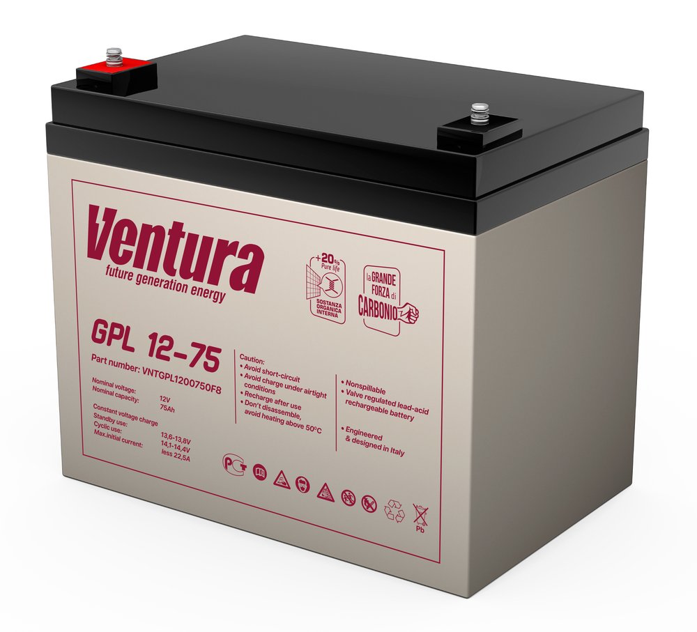Батарея аккумуляторная (12 В, 75 Ач) Ventura GPL 12-75