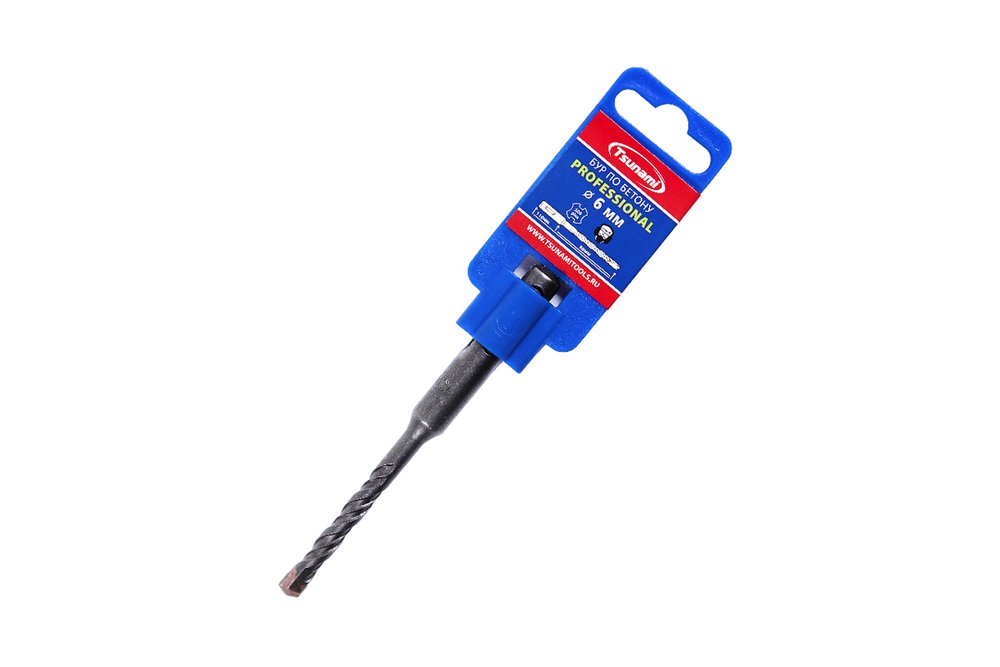 Бур по бетону SDS-plus Professional 6x110 мм Tsunami T10610200006110