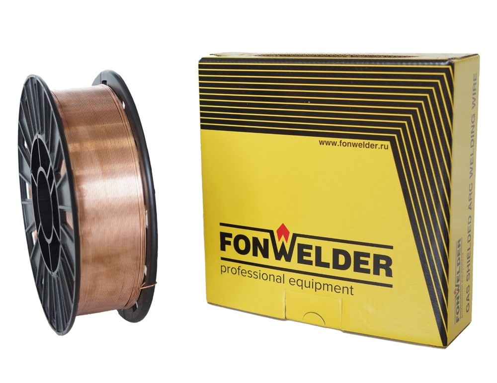 Проволока сварочная ER 70S-6 0.8 мм, 5 кг Fonwelder 105550-F