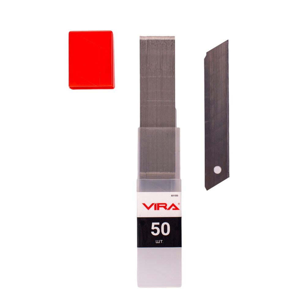 Лезвия для ножей сегментированное 18 мм, 50 шт VIRA 831550