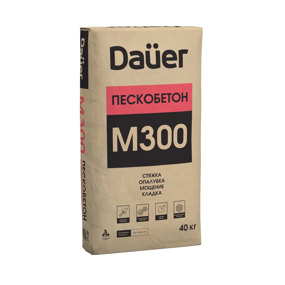 Пескобетон Dauer м-300 40 кг Z-30*40