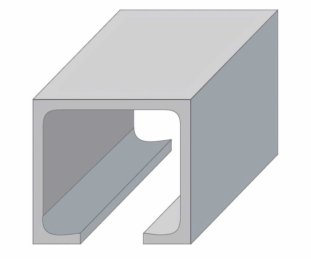 Верхняя направляющая для раздвижных дверей N1 Palladium 3 метра 12054