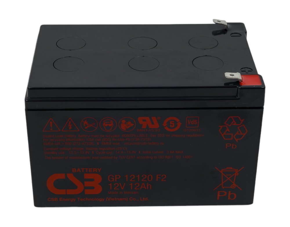 Аккумулятор для ИБП CSB GP12120 F2 12В, 12 Ач УТ-00000087