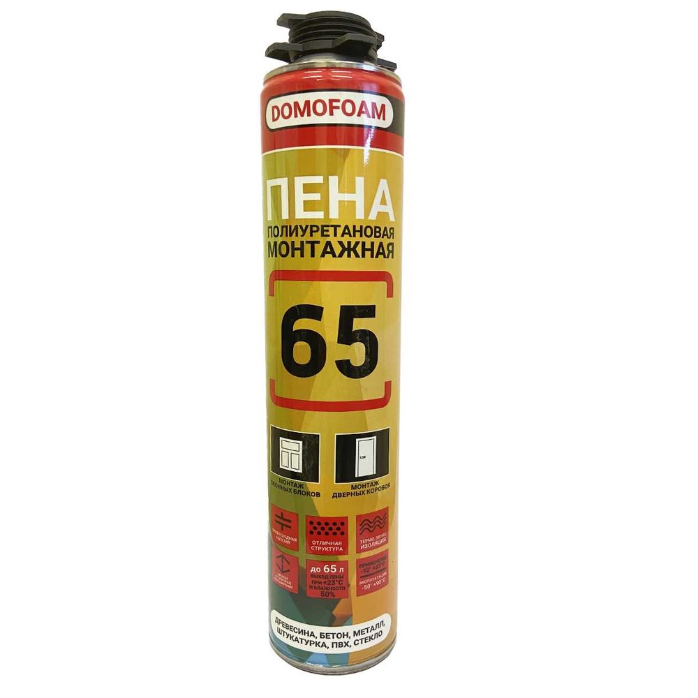 Монтажная пена DOMOFOAM PRO 65 всесезонная, 0.75 л 9781936