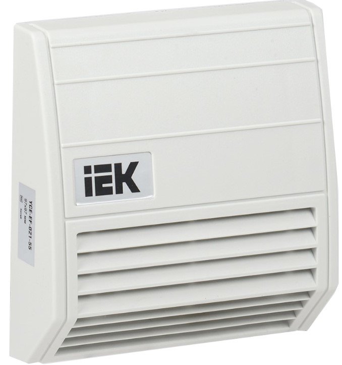 Фильтр с защитным кожухом 97x97мм для вентилятора 21 м3/час IEK YCE-EF-021-55