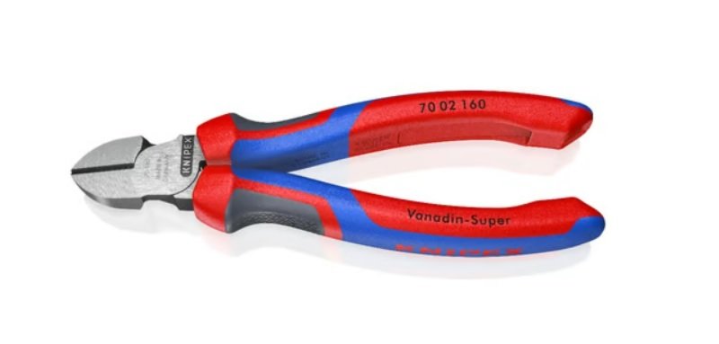 Бокорезы KNIPEX 160 мм, фосфатированные, 3-комп ручки KN-7002160